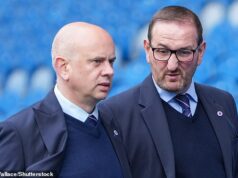 Fanúšikovia Bloodlust of Rangers sú spokojní, pretože nešťastná dvojica Patrick Stewart a Kevin Thelwell sú otrávení… ale americkí majitelia sa musia uistiť, že ich hlavy nebudú na rade. Stewart, vľavo hore, a Thelwell teraz opustili Rangers po brutálnom rozchode