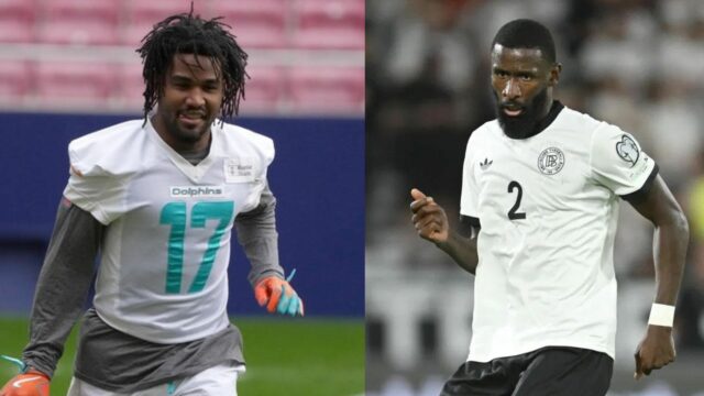 Fanúšikovia NFL reagujú na predzápasové spojenie Jaylena Waddlea s hviezdou logo pochodového šialenstva