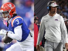 Fanúšikovia reagujú, keď Eugene Wilson III z Floridy podstúpi operáciu pred súbojom s Ole Miss logo pochodového šialenstva