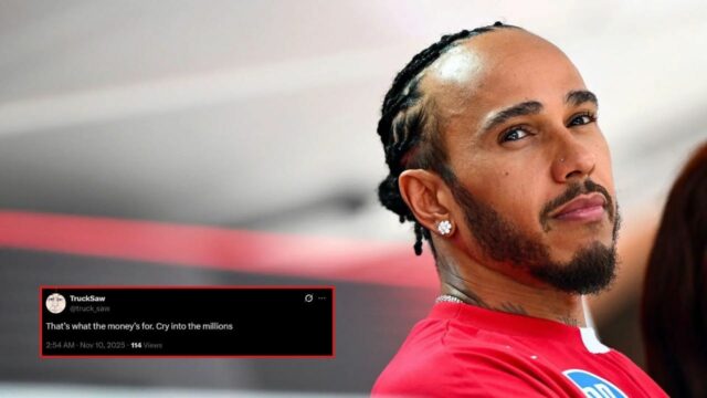 Lewis Hamilton z Ferrari súťaží počas Veľkej ceny F1 v Sao Paule na Autodromo Jose Carlos Pace v brazílskom Sao Paule - Zdroj: Getty