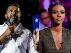 Fanúšikovia reagujú po tom, čo Candace Owensová tvrdí, že priateľka Kash Patela podala „sťažnosť na porušenie autorských práv“ proti Owensovi za používanie jej hudby Kash Patel (obrázok cez Getty Images)