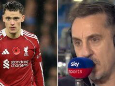 Florian Wirtz z Liverpoolu posiela vyzývavý trojslovný odkaz po tom, čo ho zničil Gary Neville Florián Wirtz