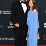 Legenda NRL Wally Lewis a jeho manželka Lynda (na snímke) boli na čele zoznamu hlavných austrálskych športových hviezd v pondelok večer v Sieni slávy Sport Australia.