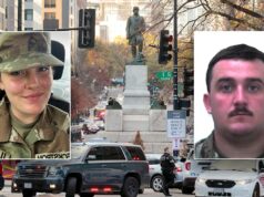 Futbal v Západnej Virgínii vyznamenal vojakov Národnej gardy zastrelených v DC Futbal v Západnej Virgínii vyznamenal vojakov Národnej gardy zastrelených v DC