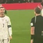 Cristiano Ronaldo gestikuloval počas zápasu Írsko vs Portugalsko