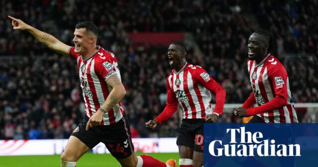 Granit Xhaka zaväzuje Everton, aby odoprel Moyesovi víťazný návrat do Sunderlandu | Premier League
