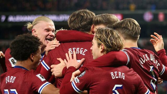 Haaland boduje ako Nórsko, okrem prvého miesta na majstrovstvách sveta Erling Haaland v akcii za Nórsko