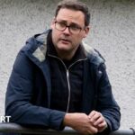 Rob Edwards pictured at Haverfordwest's Bridge Meadow