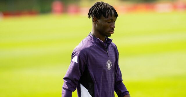 Sekou Kone na cvičisku. 