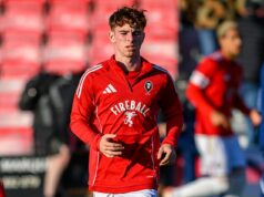 Hrdina Son of Man United strelil pri svojom úplnom debute za Salford City dva SUPER góly Syn Nickyho Butta Ruben skóroval v utorok večer dvakrát pri svojom úplnom debute za Salford City