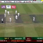 Stret medzi Bangladéšom a Írskom bol na tri minúty zastavený v tretie ráno druhého testu