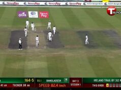 Hrôzostrašný moment ZEMEtrasenie zastavilo hru na tri minúty v kriketovom zápase, keď sa hráči a fanúšikovia hnali do bezpečia počas otrasov s magnitúdou 5,7, ktoré spôsobili zmätok v Bangladéši Stret medzi Bangladéšom a Írskom bol na tri minúty zastavený v tretie ráno druhého testu