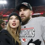 Hviezda Taylor Swift a Kansas City Chiefs Travis Kelce