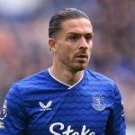 LIVERPOOL, ANGLICKO - 5. OKTÓBER: Jack Grealish z Evertonu počas zápasu Premier League medzi Evertonom a Crystal Palace na štadióne Hill Dickinson 5. októbra 2025 v Liverpoole v Anglicku. (Foto: Ben Roberts - Danehouse/Getty Images)