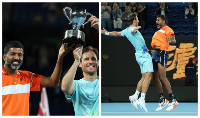 Rohan Bopanna v akcii na Nitto ATP Finals 2024 - Zdroj: Getty