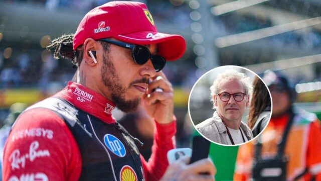 Jacques Villeneuve poukazuje na dvojsečný meč snahy Lewisa Hamiltona zmeniť Lewis Hamilton v garáži Scuderie Ferrari pred Veľkou cenou Mexika F1. Zdroj: Getty