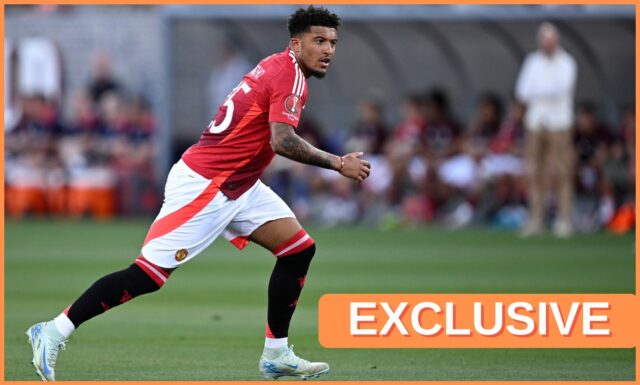 Jadon Sancho sa chce po odchode Man United presťahovať do Jadon Sancho sa rozcvičuje za Aston Villu