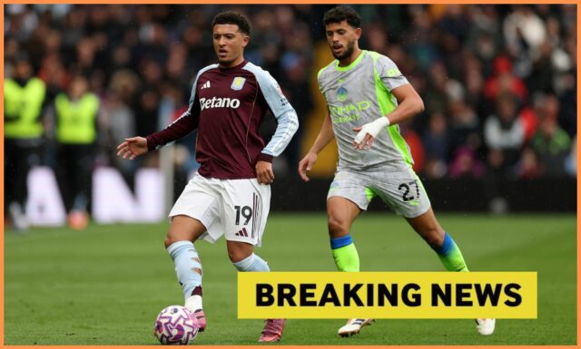 Jadon Sancho sledoval Dortmund pri bezplatnom prestupe Jadon Sancho sa rozcvičuje za Aston Villu