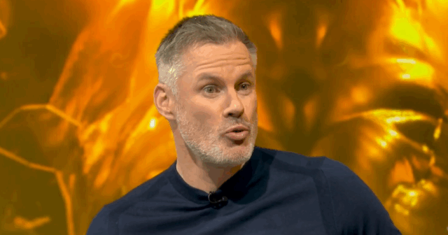 Jamie Carragher vyvoláva podozrenie rozhodcu, pretože spor o Virgila van Virgil van Dijk.