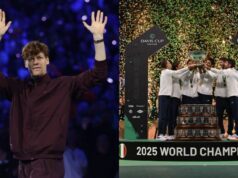 Jannik Sinner posiela milujúci odkaz Taliansku pod vedením Mattea Berrettiniho po tom, čo v jeho neprítomnosti získali historické víťazstvo v Davisovom pohári Cez @janniksin