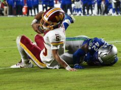 Jayden Daniels utrpel strašné zranenie proti Seahawks Jayden Daniels utrpel strašné zranenie proti Seahawks