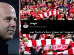 „Jeho najlepší výkon v drese Liverpoolu“, „Preto sme minuli všetky tie peniaze“ "Jeho najlepší výkon v drese Liverpoolu", "Preto sme minuli všetky tie peniaze"