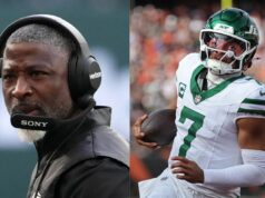 Jets HC Aaron Glenn odmieta vymenovať štartéra pre 10. týždeň napriek tomu, že Justin Fields prerušil sériu prehier tímu logo pochodového šialenstva