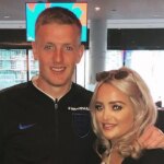 Jordan Pickford a Megan Davison pózujú na fotke