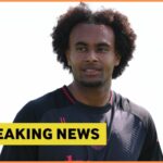 Joshua Zirkzee v akcii za Manchester United