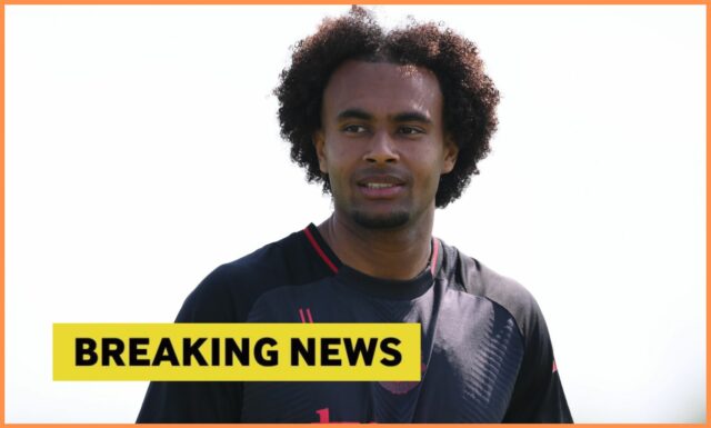 Joshua Zirkzee v akcii za Manchester United