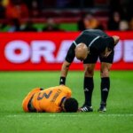 Jurrien Timber prerušil ticho po tom, čo Arsenal pred Tottenhamom vystrašil zranenie