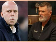 Keane hovorí, že prestupová chyba Marca Guehiho v Liverpoole teraz vyzerá horšie Marc Guehi tlieska fanúšikom Crystal Palace