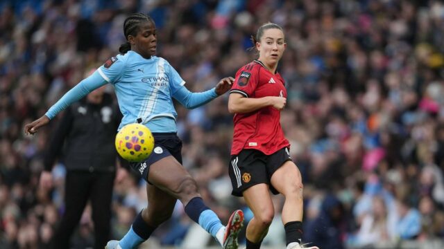 Khadija Shaw strelila gól, keď Manchester City porazil Man United Khadija Shaw strelila gól, keď Manchester City porazil Man United 3:0 v ženskej superlige