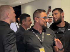 Khamzat Chimaev strčí Iana Machada Garryho v Katare; obaja reagujú Download app from appStore