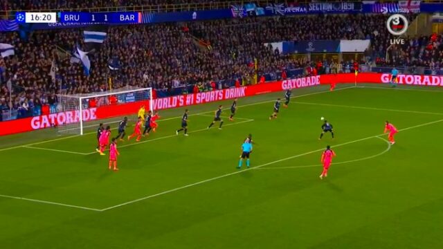 Klub Bruggy sa vracia dopredu proti Barcelone
