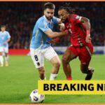 Nicolas Raskin oslavuje gól za Rangers