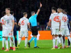 Kľúčová hviezda Bayernu teraz suspendovala proti Arsenalu PARÍŽ, FRANCÚZSKO: Luis Diaz z Bayernu Mníchov strelil druhý gól svojho tímu počas zápasu fázy MD4 Ligy majstrov UEFA 2025/26 medzi Paris Saint-Germain a FC Bayern Mníchov v Parc des Princes 4. novembra 2025. (Foto: Stuart Franklin/Getty Images)