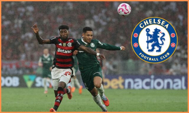 Konkurent Chelsea Man United o prestup Vitora Roquea Vitor Roque oslavuje gól pre Palmeiras