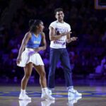 Jordan Chiles hovorí počas Marie Claire Power Play v Atlante v štáte Georgia. (Foto od Getty Images)