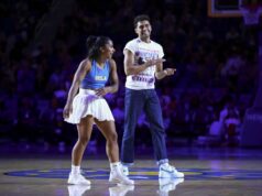 Kto sú konkurenti Jordan Chiles a Ezra Sosa vo finále Dancing with the Stars? Všetko o veľmi očakávanom finále s novým formátom Jordan Chiles hovorí počas Marie Claire Power Play v Atlante v štáte Georgia. (Foto od Getty Images)