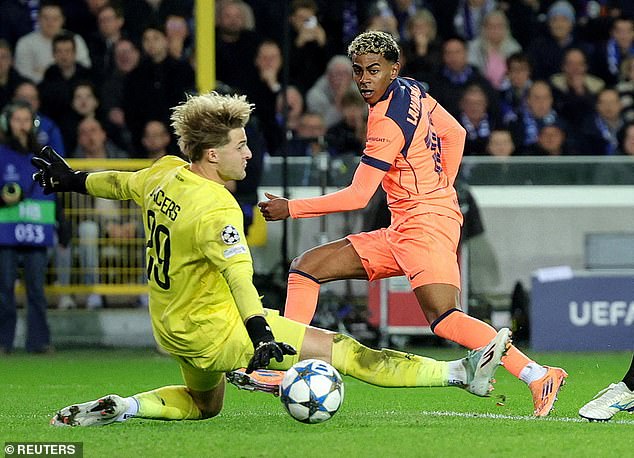 Lamine Yamal šetrí červenanie Barcelony, pretože skvelý sólový gól zachraňuje Lamine Yamal strelil skvelý sólo gól a pomohol Kataláncom zachrániť remízu 3:3 s klubom Bruggy