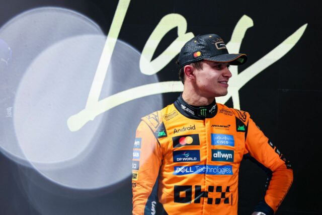 Lando Norris prekvapil, keď mu povedali, že si zabezpečil pole Lando Norris z McLarenu na Veľkej cene Las Vegas F1 - Zdroj: Getty