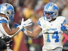 Lions‘ Amon-Ra St Brown rozpráva o Trumpovom tanci Lions' Amon-Ra St Brown rozpráva o Trumpovom tanci