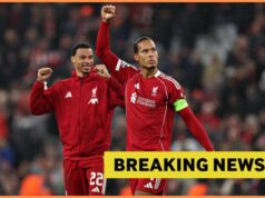 Liverpool Van Dijk chváli výkon Bradleyho Conor Bradley v akcii za Liverpool