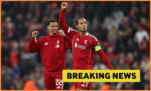 Liverpool Van Dijk chváli výkon Bradleyho Conor Bradley v akcii za Liverpool