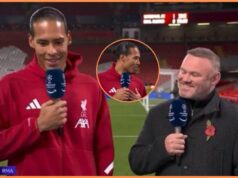 Liverpool Van Dijk v nepríjemnej výmene názorov s Rooneym Liverpool Van Dijk v nepríjemnej výmene názorov s Rooneym