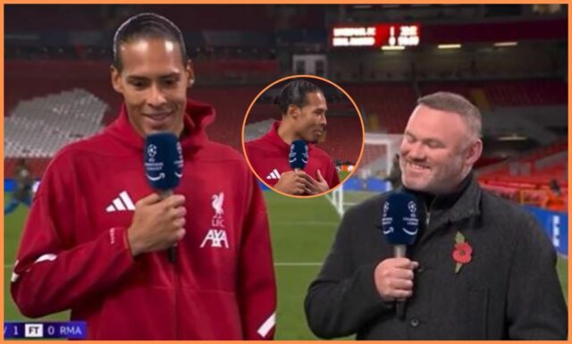 Liverpool Van Dijk v nepríjemnej výmene názorov s Rooneym Liverpool Van Dijk v nepríjemnej výmene názorov s Rooneym