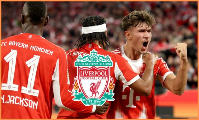 Serge Gnabry oslavuje gól za Bayern Mníchov