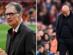 Liverpool naplánoval kritické rozhovory po alarmujúcom prepade Tréner Liverpoolu Arne Slot po tom, čo inkasovali tretí gól počas zápasu Premier League na Anfielde v Liverpoole. Dátum fotky: sobota november...