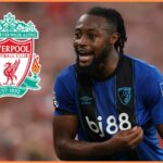 Antoine Semenyo v akcii za Bournemouth proti Man City